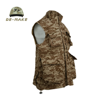 Personnalisé toile pêche randonnée journaliste chasse caméra homme gilet hommes Multi poches gilet gilet