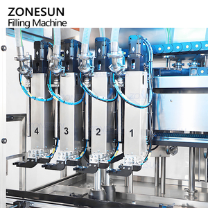 Machine de remplissage automatique ZONESUN ZS-VTPF4 à 4 têtes avec pompe à engrenages servo pour liquides visqueux et pâtes, avec dosage quantitatif pour lessive - Product Image 3
