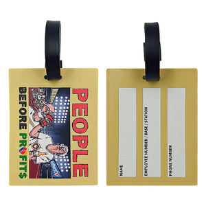 Etiquetas Personalizadas para Bolsas de Estudiantes de PVC, Etiquetas para Equipaje, Regalos Promocionales Lindos, Etiquetas de Goma de PVC Suave para Equipaje, Etiquetas para Bolsas de Viaje - Product Image 4