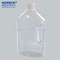 Bouteille en plastique PET de qualité médicale HOPECK 5-120 ml pour flacons de médicaments vides, pilules et vitamines, avec bouchon à vis et impression sérigraphique