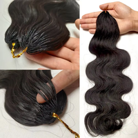 Fournisseur Alibaba de premier plan : Extensions de cheveux humains au crochet, grade 15A, ondulées, pré-séparées pour tresses bohèmes et nœuds miracle
