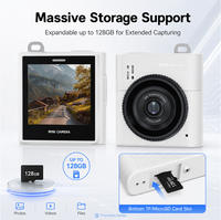 Mini Cámara Ligera de 31g y 2.5K, 64MP, Pantalla IPS de 1.4, Zoom 16X, Videocámara de Mano para Estudiantes, Actividades Escolares y Vlogging