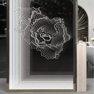 Espejo infinito de cristal, señal iluminada de neón para decoración, popular, 2023 - Product Image 5