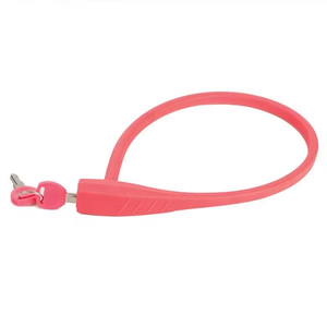 Antivol à câble pour vélo, moto et trottinette électrique, à clé, avec housse en silicone, plusieurs couleurs - Product Image 2