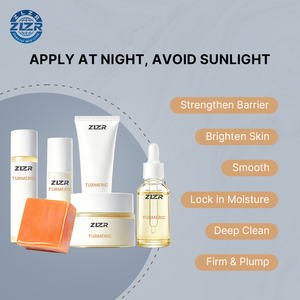 Sérum éclaircissant anti-acné hydratant pour le visage à la curcumine, marque privée, pour tous types de peau - Coffret de soins pour femmes - Product Image 4