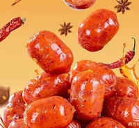 Hongxiangji Saucisse de porc salée, texture souple et gonflée, prête à manger, emballage en sachet, 100g, température ambiante, 6 mois, en-cas à base de viande