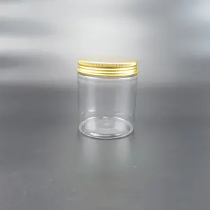16oz Plastic Jar With Lid 1oz 2oz 4oz 6oz 8oz 16oz 150m 200ml Clear Powder Plastic Cream Jar PET Food Honey Jars Scrub Body Butter Container Jar With Lids