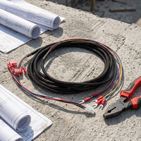 Kabel Harness Multi-Warna Kustom dengan Terminal Lepas Cepat Merah dan Terminal Spade untuk Pengkabelan Sinyal Daya Peralatan Mekanik