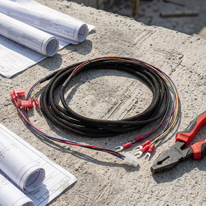 Kabel Harness Multi-Warna Kustom dengan Terminal Lepas Cepat Merah dan Terminal Spade untuk Pengkabelan Sinyal Daya Peralatan Mekanik - Product Image 6