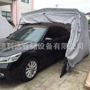 Delida Outdoor Carport Folding Retractable Semi Automatic Mobile Garage Sunshade Canopy For Car Protection - Product Image 3