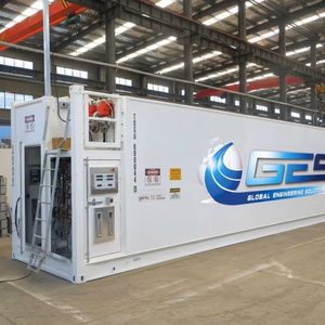 <span class=keywords><strong>Station</strong></span>-service mobile en acier au carbone de 130 000 L (130 m³) à très grande capacité avec réservoir sous pression et pompe pour stockage stratégique de carburant - Product Image 1
