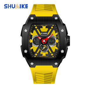 <span class=keywords><strong>Montre</strong></span> numérique carrée à quartz analogique de luxe de haute qualité pour hommes 50M étanche bracelet en silicone boîtier en acier inoxydable <span class=keywords><strong>montre</strong></span> <span class=keywords><strong>TSAR</strong></span> - Product Image 5