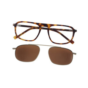 نظارات شمسية بتصميم جديد UV400 للرجال نظارات شمسية عصرية عتيقة للنساء نظارات بمشبك مستقطبة مشبك مربع على النظارات - Product Image 2