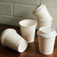 Vasos de Papel Desechables de Doble Pared Kraft de Grado Alimenticio de 20 oz con Impresión Personalizada para Café Caliente, Helados, Bebidas, Servicios de Catering, con Tapas a Juego