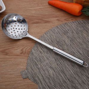 Cuchara Coladora de Cocina para Aceite y Espumadera para Fideos, Cuchara Ranurada Tipo Colador de Acero Inoxidable 410, Estilo Europeo - Product Image 3