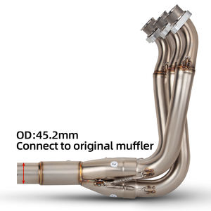 ท่อไอเสีย Slip-on สำหรับรถมอเตอร์ไซค์ Triumph Street Triple 765 S R RS แบบดัดแปลง ต่อเข้ากับท่อไอเสียเดิม - Product Image 3