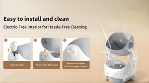 PETAOK Easy Clean Self Cleaning Plastic <strong>Litter</strong> <strong>Box</strong> Smart Automatic <strong>Cat</strong> Toilet Open-Top APP Control Dual Safety Sensors Large - Product Image 6