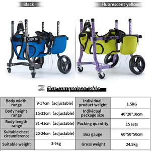 Fauteuil roulant <span class=keywords><strong>pour</strong></span> <span class=keywords><strong>chien</strong></span> <span class=keywords><strong>pour</strong></span> pattes arrière, <span class=keywords><strong>chariot</strong></span> réglable en alliage d'aluminium <span class=keywords><strong>pour</strong></span> animaux handicapés, aide à la mobilité <span class=keywords><strong>pour</strong></span> petits chiens de moins de 9 kg - Product Image 6