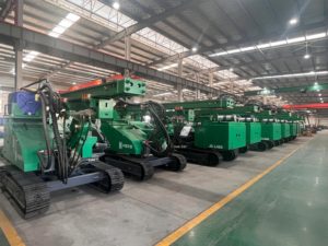 JC-L500 디젤 구동 크롤러 태양열 농장 건설 65kw 엔진 360 ° 회전을 위한 탑재 PV 파일 드라이버 - Product Image 4