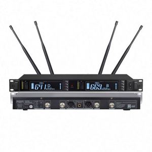 ไมโครโฟนไร้สาย DAYMIC Professional UHF 300M ระยะไกล ระบบ True Diversity แบบ Goose สองช่องสัญญาณ สำหรับการประชุม พร้อมตัวรับสัญญาณ - Product Image 3