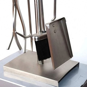Juego de Herramientas de chimenea de <span class=keywords><strong>leña</strong></span> para el hogar, Set de 5 piezas de hierro negro duradero para el Interior del hogar - Product Image 4