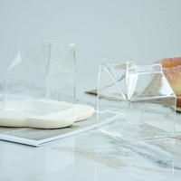 Tasse à lait carrée en verre résistante à la chaleur, compatible micro-ondes, sans poignée ni couvercle, design moderne pour lait, café, eau, boissons