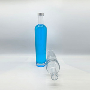 Logotipo de calcomanía personalizado 750ml/700ml whisky Gin <span class=keywords><strong>Vodka</strong></span> botellas de vidrio con corcho estampado en oro Color personalizado para almacenamiento de licor - Product Image 3