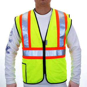 เสื้อกั๊กนิรภัยสะท้อนแสงสีเหลืองพร้อมแถบสะท้อนแสงสินค้าใหม่ - Product Image 1