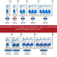 Disjoncteur miniature Chint NXB 1P/2P/3P/4P/1P+N 220V 6kA 63A 380V Distribution d'alimentation par bornes Certifié CCC