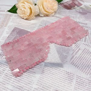 Wholesale Best Quality 100% Natural Crystal <strong>Jade</strong> <strong>Stone</strong> Eye Mask Eye Cover Facial Care Tools Black Obsidian Rose Quartz Eye Mask - Product Image 1