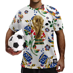 Maglia Popolare di Calcio Haitiano con Bandiera Haitiana, Abbigliamento Maschile Economico, Stampa Personalizzata, Maglietta da Calcio in Sublimazione - Product Image 3