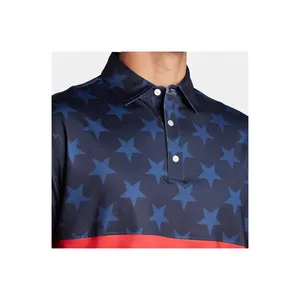 고품질 사용자 정의 남성 폴로 티셔츠 골프 셔츠 반소매 골프 의류 맞는 드라이 골프 폴로 셔츠 남성용