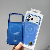Coque de Téléphone Magnétique Translucide de Luxe en Gros pour iPhone 17 18 Pro, Étui Antichoc pour iPhone 17 16 15 14 13 12