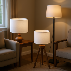 <b>Drum</b> <b>Lamp</b> <b>Shade</b> 13 X 13 X 10 Inches Linen Round Indoor Lighting Accessory Contemporary Style Basic Design - Product Image 2