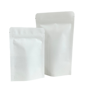 Bolsa de papel Kraft marrón blanco, bolsa Ziplock de pie con ventana para alimentos seguros para mascotas y galletas/Embalaje de azúcar - Product Image 6