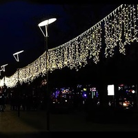 Guirlande lumineuse LED de Noël en forme de rideau de glaçons pour décoration extérieure, étanche IP65, en plastique, haute luminosité, 3m/5m
