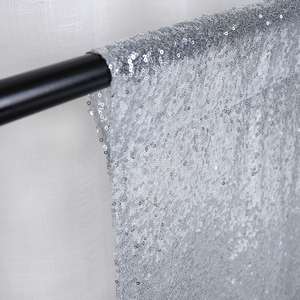 <span class=keywords><strong>ผ้า</strong></span><span class=keywords><strong>ม่าน</strong></span>ปักเลื่อมสีเงิน3มม. ทำจากโพลีเอสเตอร์100% ถ่าย<span class=keywords><strong>ภาพ</strong></span>ปาร์ตี้งานแต่งงานแบบถอดออกได้ - Product Image 4