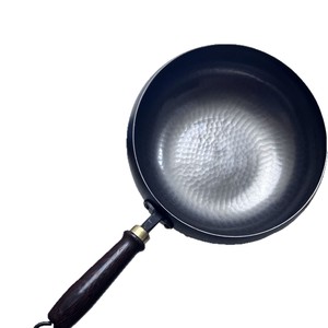 Wok en fer forgé à la main, grande capacité, non revêtu, pour la cuisine domestique, design traditionnel - Product Image 4