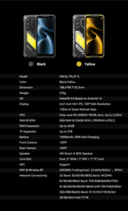 Teléfono Inteligente Oscal Pilot 5, 15000mAh, 5G, Android 16, Resistente, 8+256GB, 6.67 Pulgadas, 120HZ, NFC, Altavoces Potentes - Product Image 4