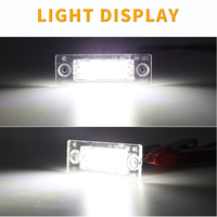 Éclairage de plaque d'immatriculation LED 2 pièces, nouveau, 5W, lampe de remplacement pour Volkswagen, pour OEM 3B5943021E 12V