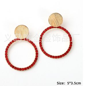 Boucles d'oreilles créoles micro-serties de zircone cubique plaqué or 18 carats, géométrie ronde, bijoux de fête, boucles d'oreilles tendance pour femme - Product Image 5
