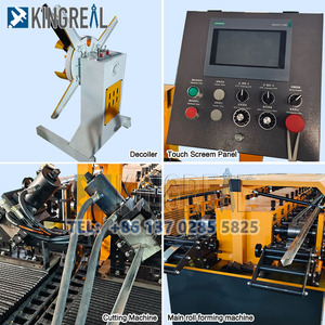 Máquina Perfiladora de Doble Fila KINGREAL 2026 para Perfiles de Acero Ligero CD UD, Fabricación de Montantes y Rieles con Motor con Rodamientos - Product Image 4
