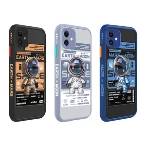 New cartoon NASA mobile phone case skin feel all-inclusive TPU mobile phone shell for iphone 11 12 xs max