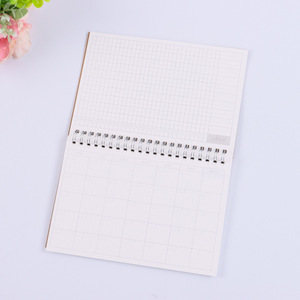 Organizador de escritorio de registro semanal <span class=keywords><strong>minimalista</strong></span>, <span class=keywords><strong>Agenda</strong></span> de cubierta de cuero con encuadernación en espiral, páginas de papel de promoción en cuadernos de tamaño A5 y A4 - Product Image 1