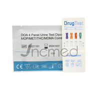 Test de dépistage multi-drogues AMP/THC/MET/MDHA Test rapide 4 en 1 Test de dépistage de drogues Test de dépistage multi-drogues en une étape