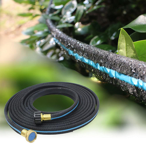 100FT Drip Mangueira Economize Água Conectores De Metal Sólido <span class=keywords><strong>Soaker</strong></span> Mangueira para Jardim - Product Image 2
