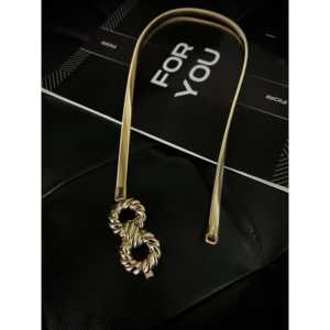 Cinturón para mujer Fiori con hebilla en espiral chapada en aleación, estilo informal para uso diario - Product Image 3