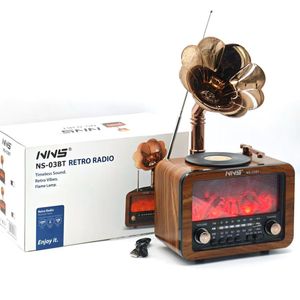 Radio Altavoz Inalámbrico BT con Forma de Gramófono Antiguo, FM/<span class=keywords><strong>AM</strong></span>/SW, Reproductor MP3 USB/TF, Batería Recargable 18650, Lámpara de Llama - Product Image 6
