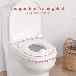 2026 Pot d'apprentissage 2-en-1 pour tout-petits - Pot de toilette plus grand et siège d'apprentissage amovible pour garçons et filles avec son de chasse d'eau - Product Image 4