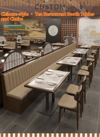 Combinaison Table-Chaise Commerciale Personnalisée en Bois Massif Écologique avec Cadre Métallique Garantie 5 Ans pour Cafés et Restaurants de Nouilles